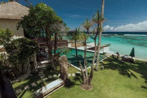 Property building, Garden, View (from property/room), Sea view, Swimming pool