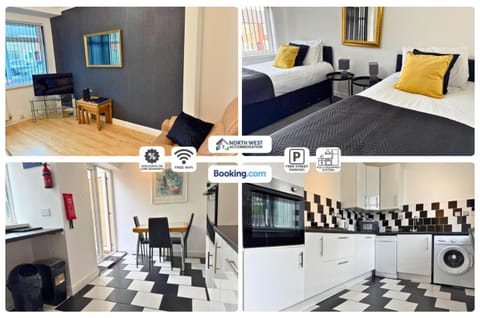 Kitchen or kitchenette, Living room, Dining area, Bedroom