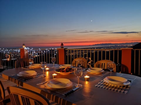 Natural landscape, Balcony/Terrace, Sea view, Dinner, Sunset