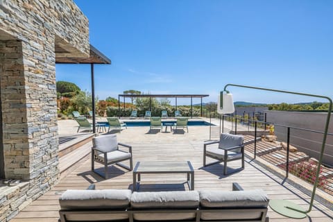 Patio, Balcony/Terrace, Pool view