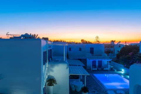 Pool view, Swimming pool, Sunset