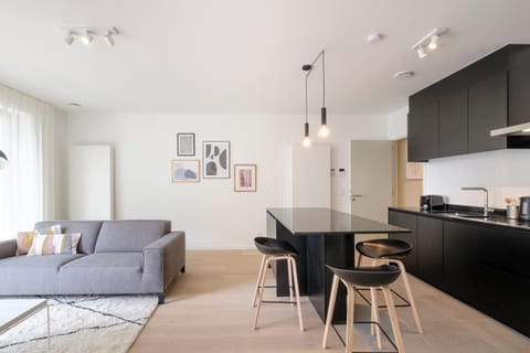 Kitchen or kitchenette, Living room, Dining area