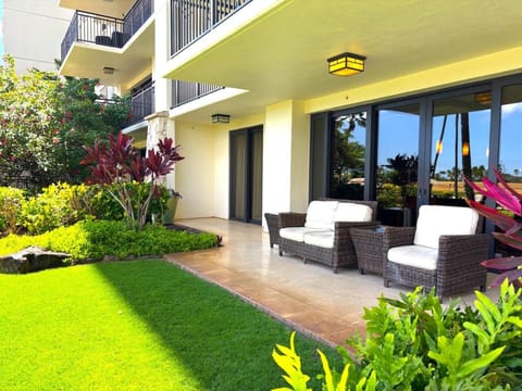 Patio, Day, View (from property/room), Seating area, Garden view