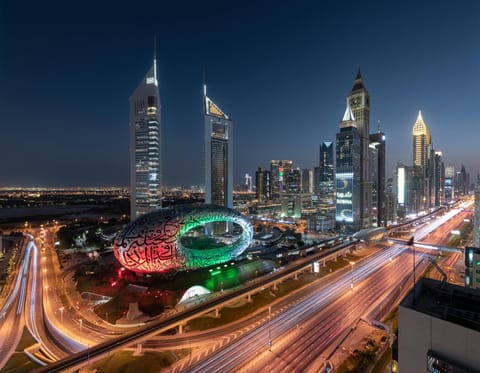 Night, Bird's eye view, City view