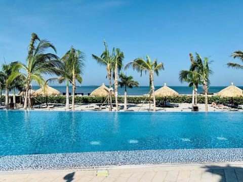 Beach, Swimming pool, Sunset