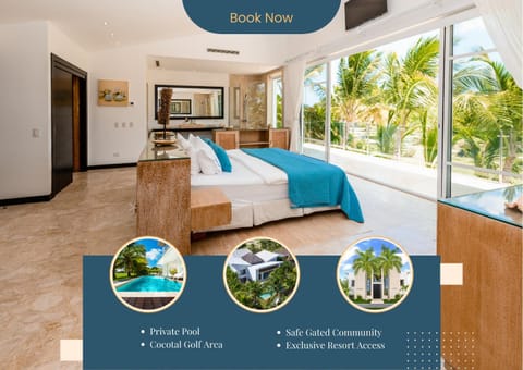 Luxury Villa Waterfall with Private Pool, BBQ & Maid Villa in Punta Cana