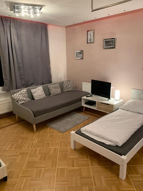 Bed, TV and multimedia, Living room, Photo of the whole room, Bedroom