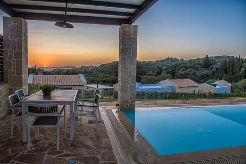 Swimming pool, Sunset