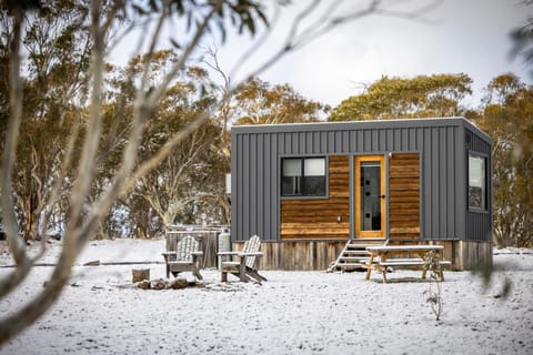 Big Yard Escapes - Two Off-Grid Tiny Houses on the Mowamba River Campground/ 
RV Resort in Jindabyne