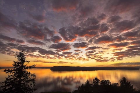 Natural landscape, Sea view, Sunset