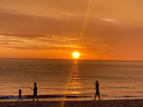 Natural landscape, Beach, Sea view, Sunset