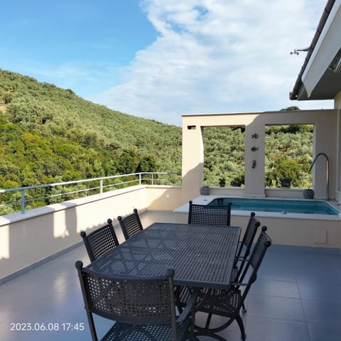 Patio, Day, Natural landscape, View (from property/room), Balcony/Terrace, Dining area, Mountain view