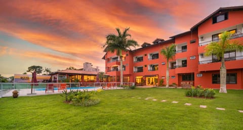 Property building, Garden, Garden, Sunset