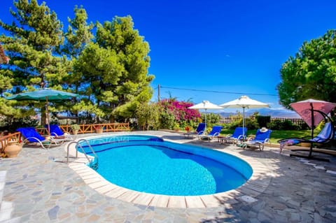 Spring, Day, Natural landscape, Garden, Garden view, Pool view, Swimming pool, sunbed