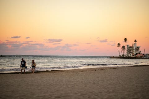 Natural landscape, Beach, Sea view, Sunset