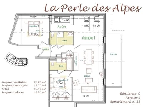 Appartement Les Saisies, 4 pièces, 7 personnes - FR-1-594-87 Apartment in Villard-sur-Doron