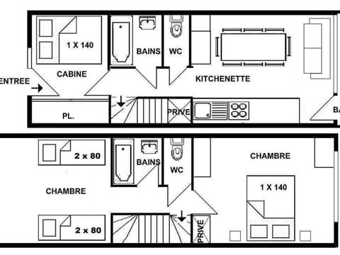Appartement Les Saisies, 3 pièces, 8 personnes - FR-1-594-182 Apartamento in Villard-sur-Doron