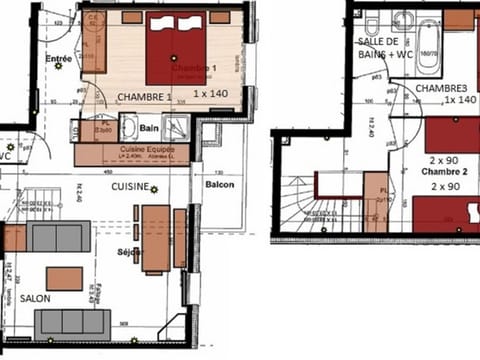 Appartement Villard-sur-Doron, 4 pièces, 8 personnes - FR-1-594-183 Apartamento in Villard-sur-Doron