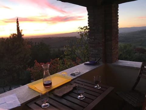 View (from property/room), Balcony/Terrace, Sunset