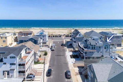 Ocean and Beach Views from Five Decks in Ortley Beach House in Seaside Heights