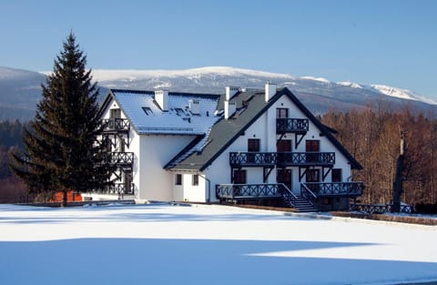 Property building, Day, Natural landscape, Winter, Mountain view