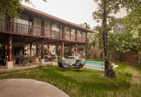 Living room, Garden view, Pool view