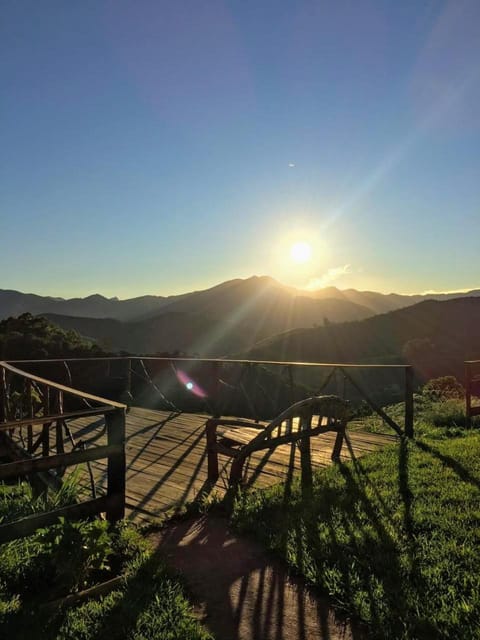 Natural landscape, Balcony/Terrace, Mountain view, Sunrise