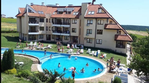 Property building, Pool view, Swimming pool