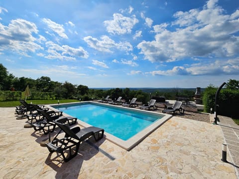 Natural landscape, Pool view, Swimming pool, sunbed