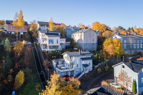 Property building, Neighbourhood, Natural landscape, Bird's eye view, Street view