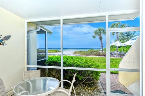 LaPlaya 101A Step out to the beach from your screened lanai Light and bright end unit Condo in Longboat Key