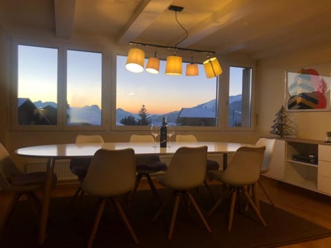 Dining area, Mountain view, Sunrise, Sunset