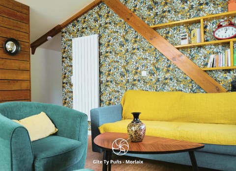 Ty Puns - Gîte écoresponsable dans un espace verdoyant en centre-ville Apartment in Morlaix