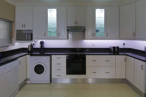 Kitchen or kitchenette, dishwasher, washing machine