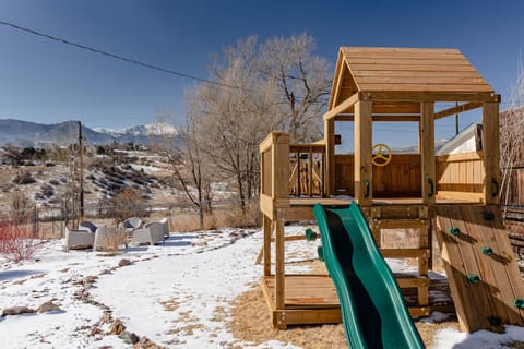 Winter, Children play ground