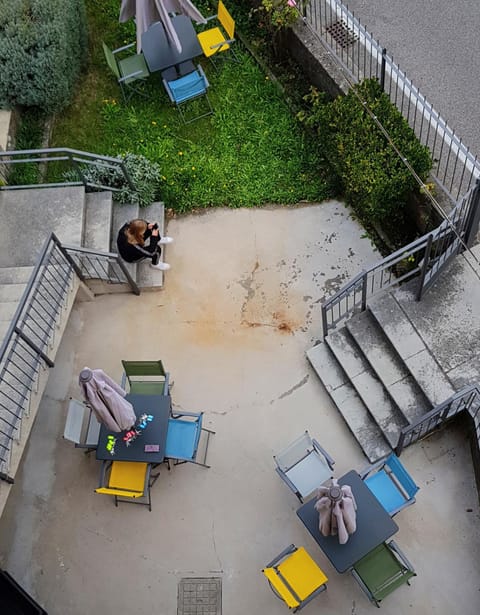 Patio, Bird's eye view, On site