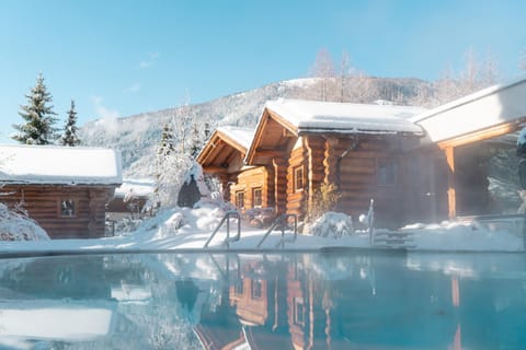 Winter, Sauna, Spa and wellness centre/facilities, Pool view, Swimming pool