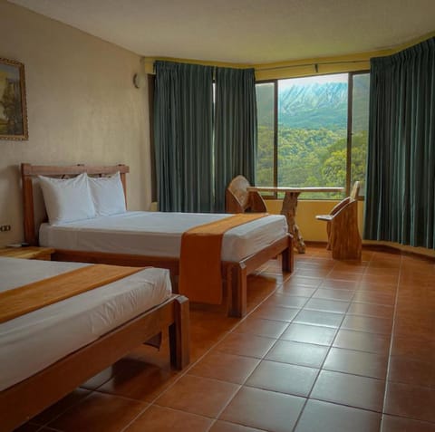 Bed, Natural landscape, Photo of the whole room, Bedroom, Mountain view