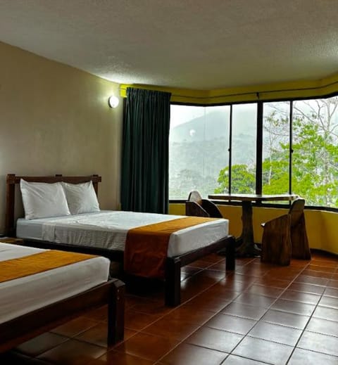 Bed, Natural landscape, Photo of the whole room, Bedroom, Mountain view