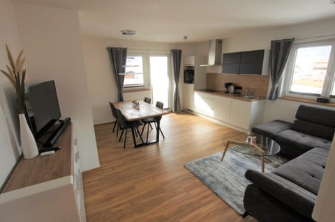 Kitchen or kitchenette, Living room, Dining area