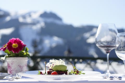 Winter, Food, Mountain view, Drinks