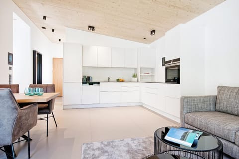 Kitchen or kitchenette, Living room, Dining area