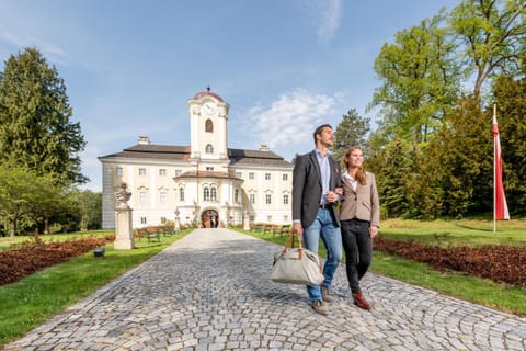 Property building, Spring, People, Natural landscape, Garden