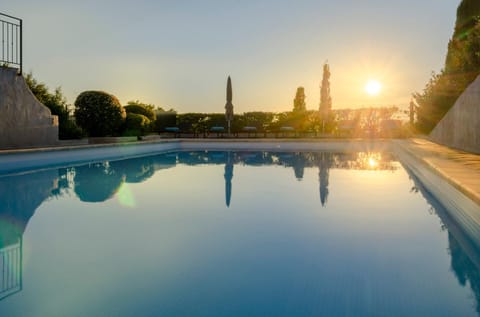 Swimming pool, Sunset