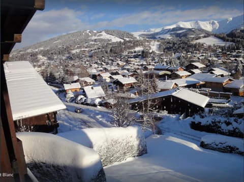 Chalet familial à Megève, vue sur le village Chalet in Megève