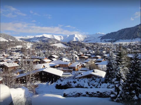 Chalet familial à Megève, vue sur le village Chalet in Megève