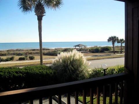 Cabana Section of Myrtle Beach Awesome ocean view from the front,exercise trail,pool,shower outside House in Myrtle Beach