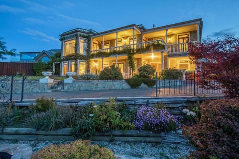 Property building, Garden, Sunset