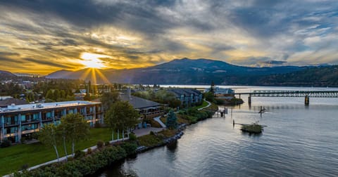 Property building, Natural landscape, Sunset