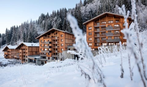 Property building, Winter, Mountain view